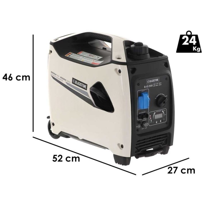 BlackStone B-iG 2500 invertterigeneraattori, 2,2 kW, 230 V, trolley