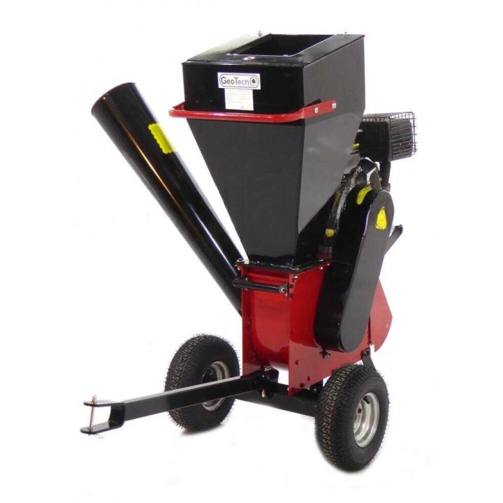 GeoTech GS150EL -biotriturador, Loncin 15 HP, sähkökäynnistys, 100 mm