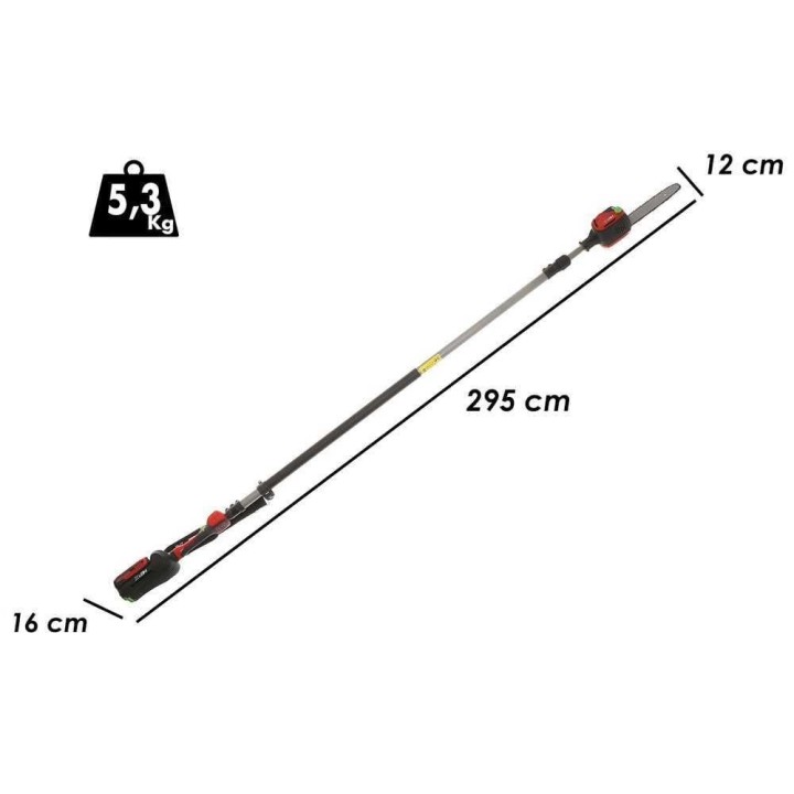 HENX H36GZ12040 teleskooppinen akkukäyttöinen oksasaha, 40 V, ilman akkua ja laturia