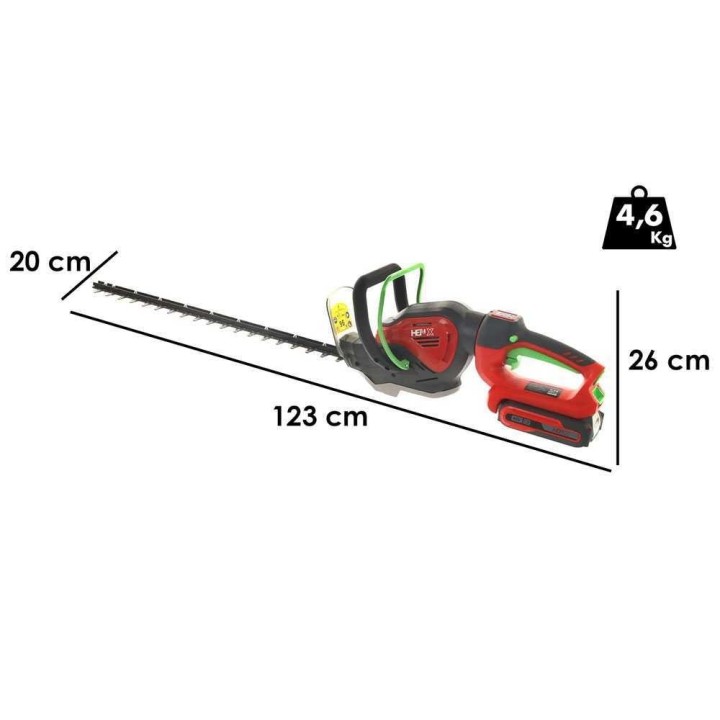 Henx H36XZA24-G akkupensasleikkuri, 40 V, 61 cm, ilman akkua ja laturia