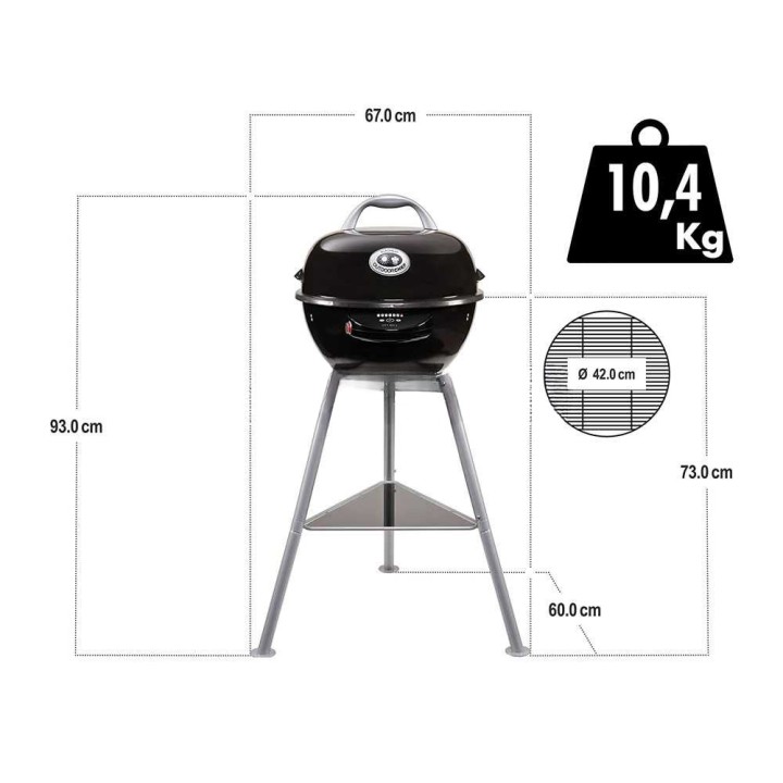 Outdoorchef Chelsea 420 E sähkögrilli, 2 kW, Ø 42 cm