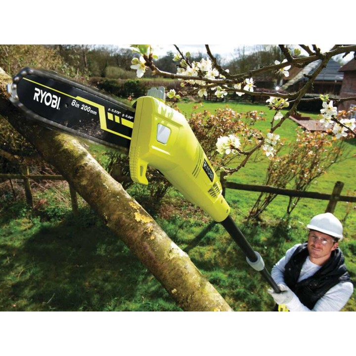Ryobi RPP750S sähköoksasaha teleskooppivarrella, 750 W, 20 cm Oregon-laippa