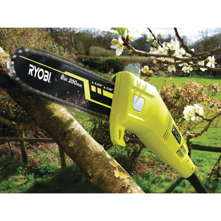 Ryobi RPP750S sähköoksasaha teleskooppivarrella, 750 W, 20 cm Oregon-laippa