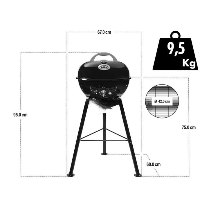 Outdoorchef Chelsea 420 G -kaasugrilli, 4,3 kW, Ø 42 cm