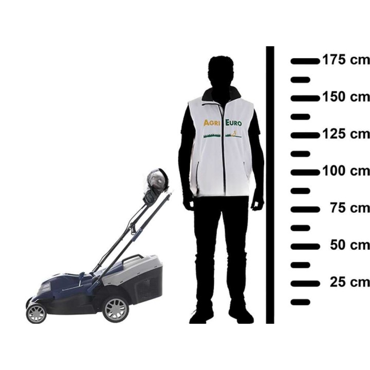 BullMach PELEO 1600 M sähköruohonleikkuri, 1 600 W, 38 cm, 3-in-1