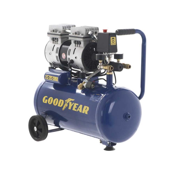 Goodyear GY2510OF öljytön sähkökompressori, 24 l, 8 bar, 1 HP