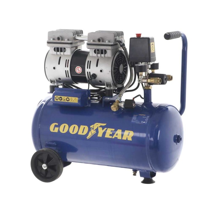 Goodyear GY2510OF öljytön sähkökompressori, 24 l, 8 bar, 1 HP