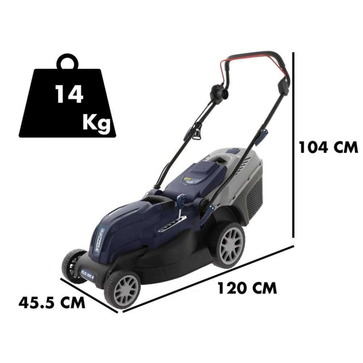 BullMach PELEO 2000 M sähköruohonleikkuri, 2 000 W, 42 cm