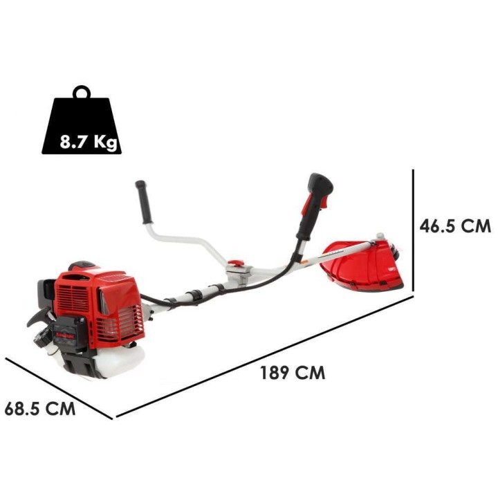 Kawasaki ATJ 45 W raivaussaha, 45,4 cm³, 1,9 HP, kaksikahvainen ohjaustanko
