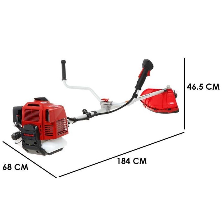 Kawasaki ATJ 53 W raivaussaha, 2,7 HP, 53,2 cm³, kaksinkertainen ohjaustanko