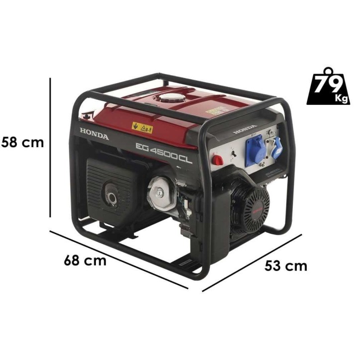Honda EG 4500 CL bensiinigeneraattori, 4,5 kW, 230 V, AVR