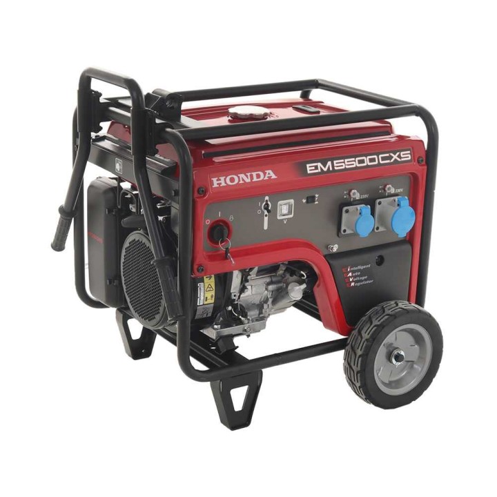 Honda EM 5500CXS bensiinikäyttöinen generaattori, 5,5 kW, 230 V, AVR