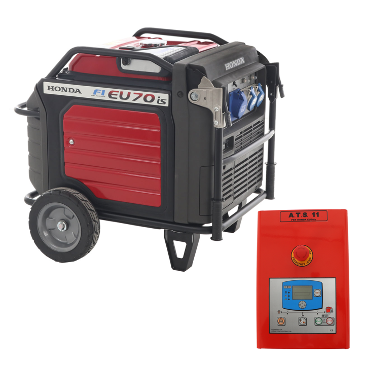 Honda EU70is invertterigeneraattori 7 kW 5 5 kW 230 V ATS