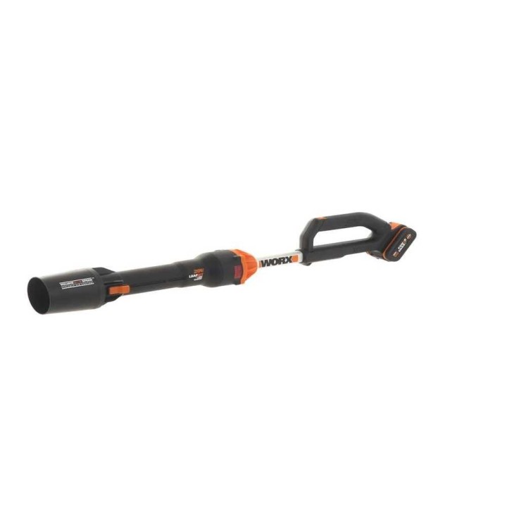Worx Hyper WG543E -akkupuhallin, 20 V, 4 Ah, 209 km/h