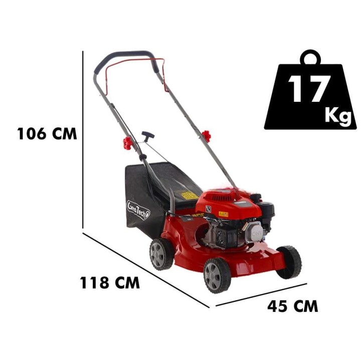 GeoTech P40-130B EVO bensiinikäyttöinen ruohonleikkuri, 132 cm³, 39 cm, 35 l