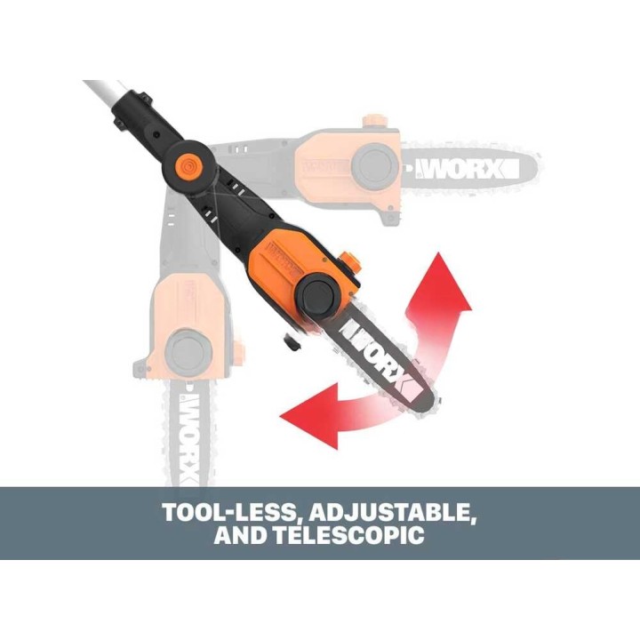 Worx WA0307 oksasahalisävaruste, 20 cm terä, 20 V, ilman akkua ja laturia