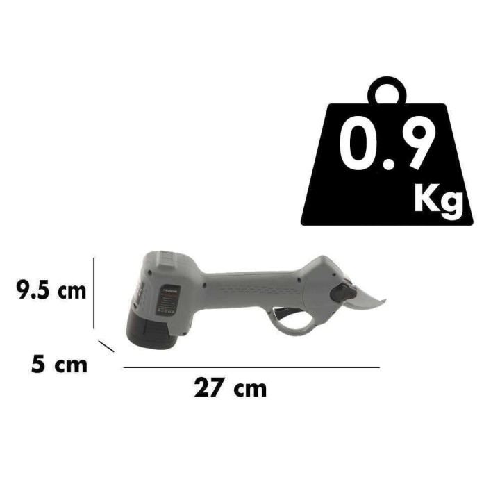 BlackStone BPS-25 akkukäyttöiset oksasakset, 16,8 V, 25 mm, 2 akkua