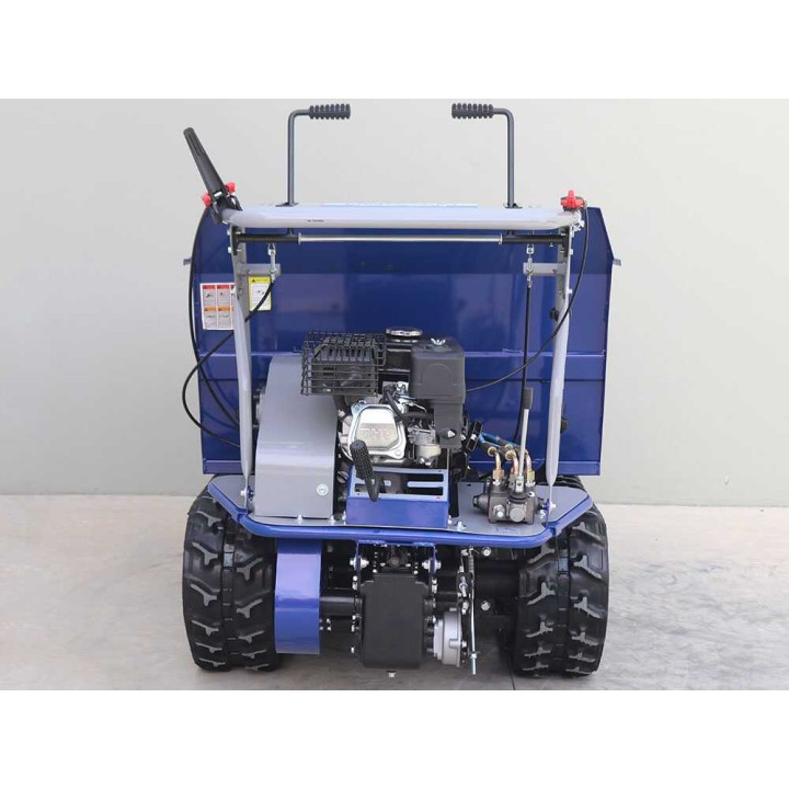 BullMach Helios 500 D telaketjudumpperi, hydraulinen kippilava, 500 kg, 7 HP, bensiini