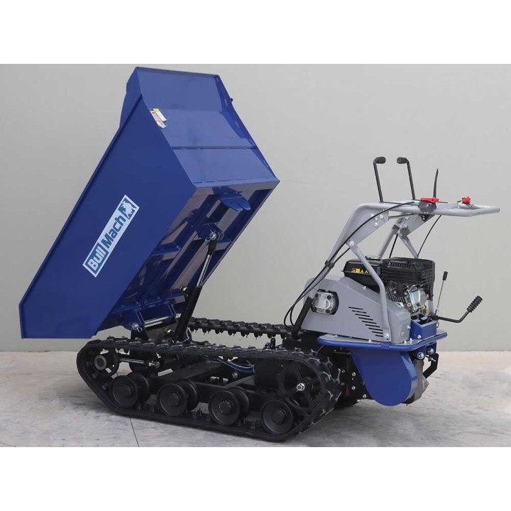 BullMach Helios 500 D telaketjudumpperi, hydraulinen kippilava, 500 kg, 7 HP, bensiini