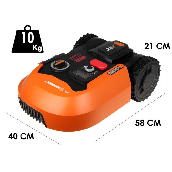 Worx Landroid WR167E robottiruohonleikkuri, 20 V, 4 Ah, 700 m²