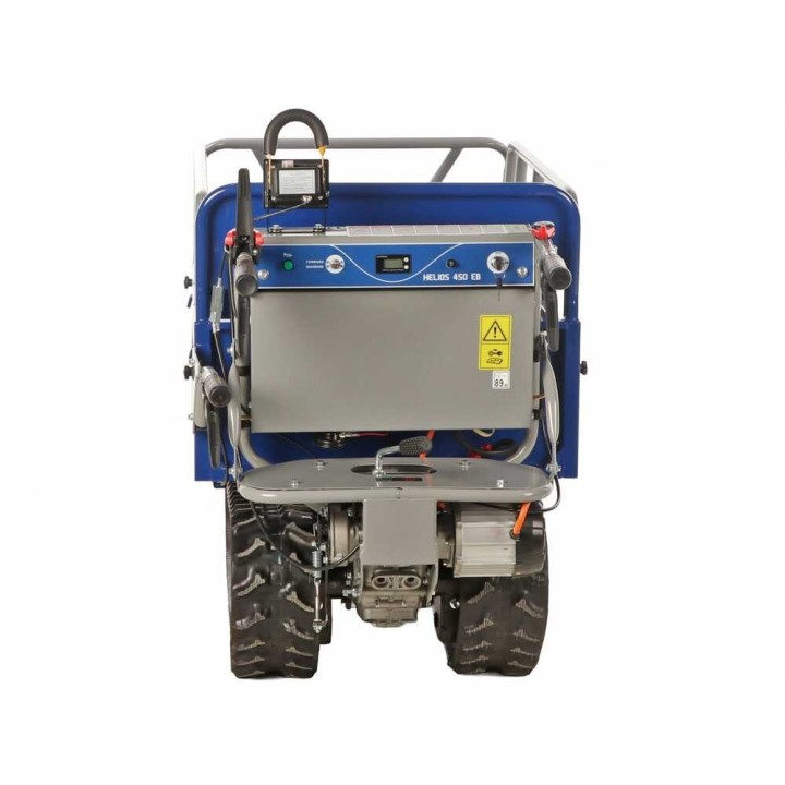 BullMach Helios 450 EB sähkötoiminen telaketjukottikärry, 450 kg, 60 V 20 Ah, jatkettava lava