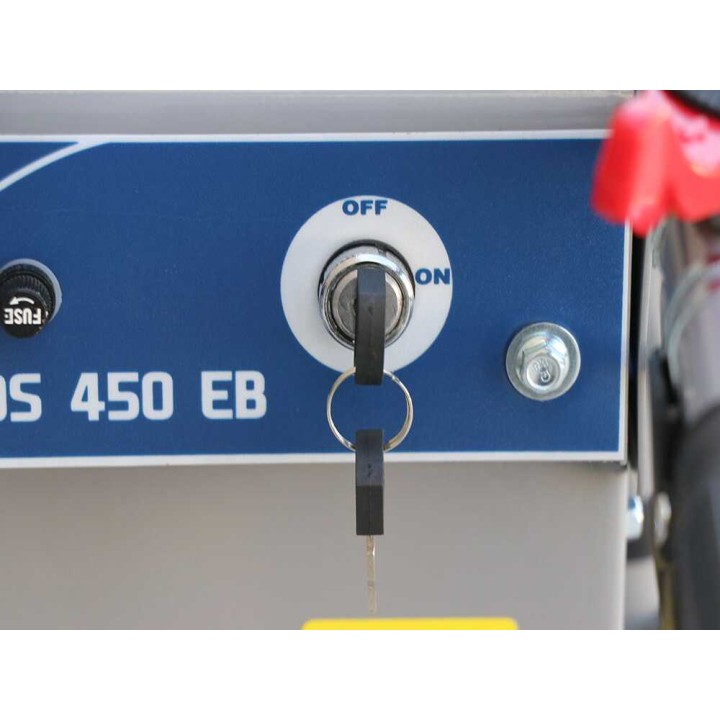 BullMach Helios 450 EB sähkötoiminen telaketjukottikärry, 450 kg, 60 V 20 Ah, jatkettava lava