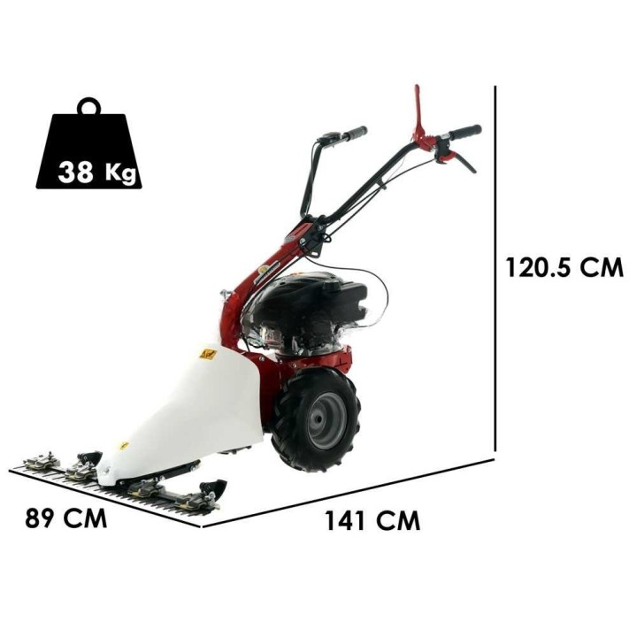 Eurosystems M210 kaksoisteräinen niittokone, Loncin LC1P65FE, 87 cm