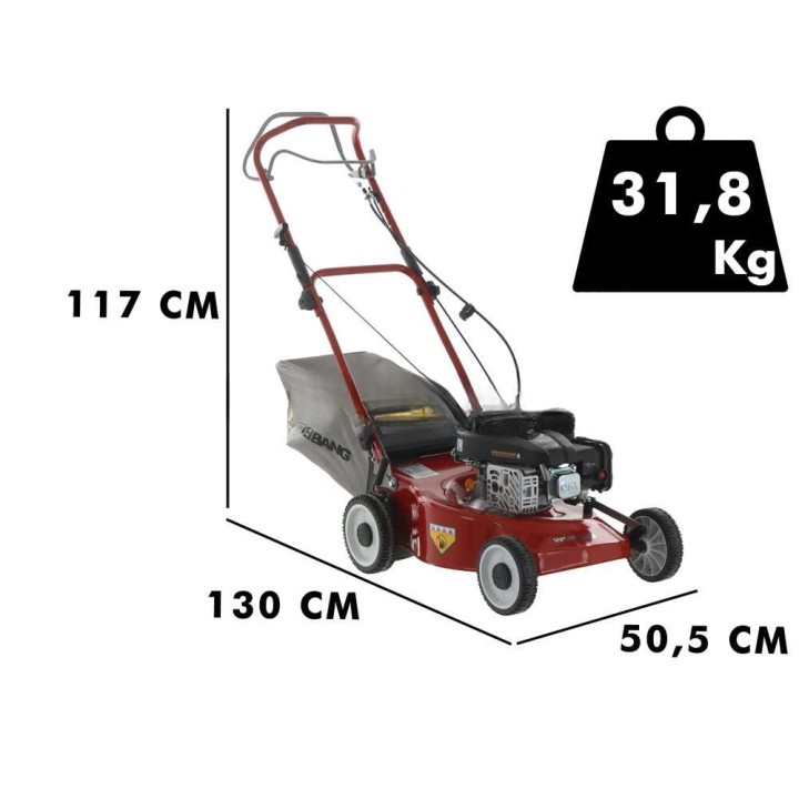 Weibang WB455SCOP vetävä ruohonleikkuri, 45 cm, 139 cm³, 2-in-1