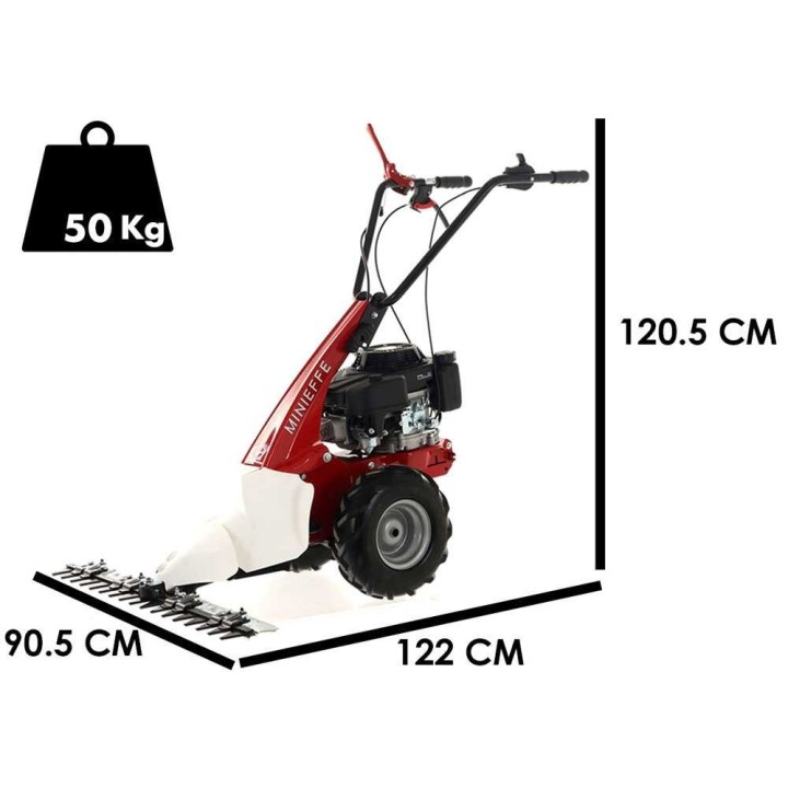 Minieffe monitoiminiittokone, Loncin 196 cm³, 6,5 HP, leikkuuleveys 87 cm
