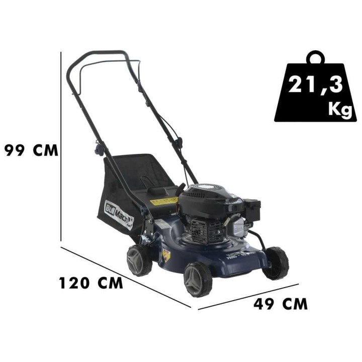 BullMach PARIS - 40 IP bensiinikäyttöinen ruohonleikkuri, 4 HP, 40 cm, 40 l