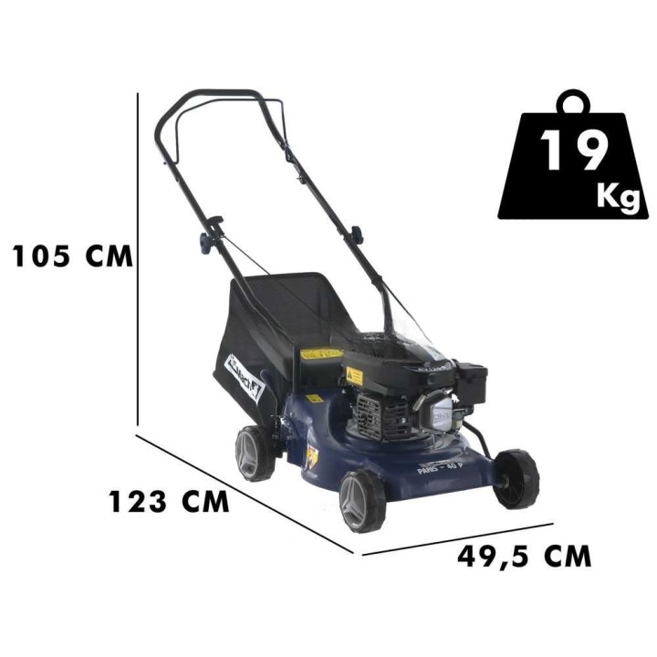 BullMach PARIS - 40 P ruohonleikkuri, 4 HP, 40 cm, keruusäiliö