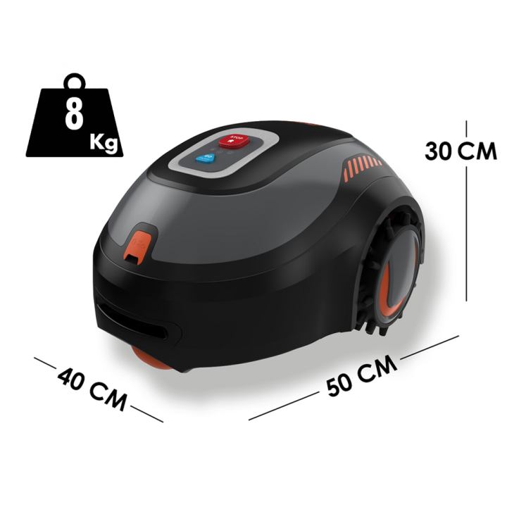 Black & Decker BCRMW121-QW robottiruohonleikkuri, 500 m², 12 V, Bluetooth