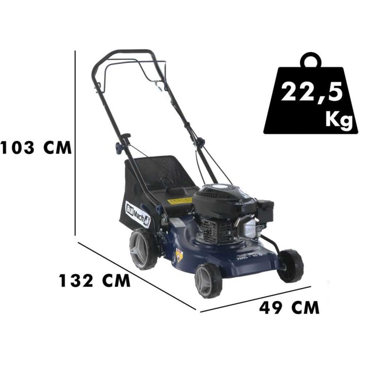 BullMach PARIS - 40 IS vetävä bensiinikäyttöinen ruohonleikkuri, 40 cm, 4 HP