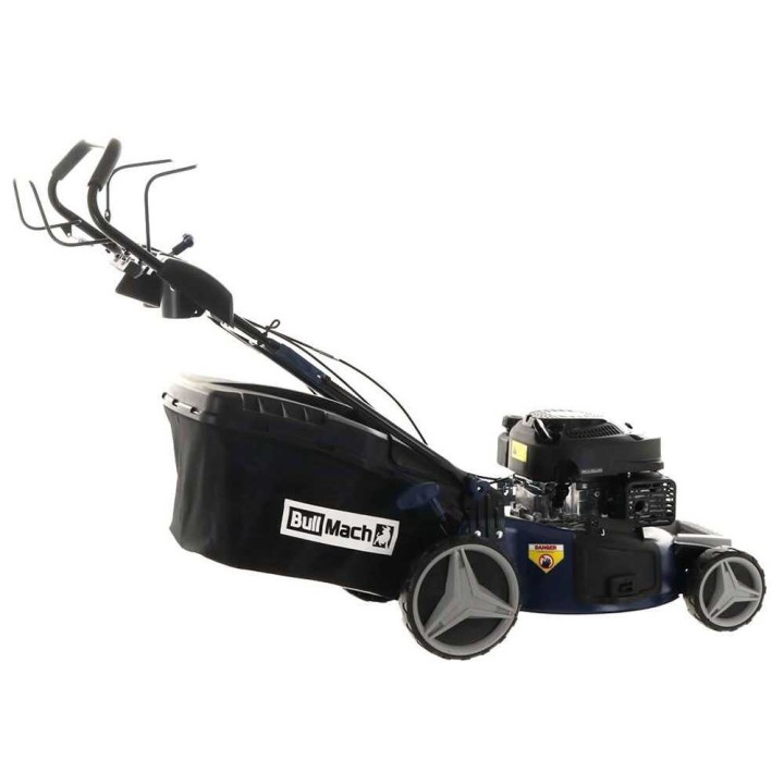 BullMach ECTOR 46 S takavetoinen ruohonleikkuri, 170 cm³, 4 in 1, 46 cm