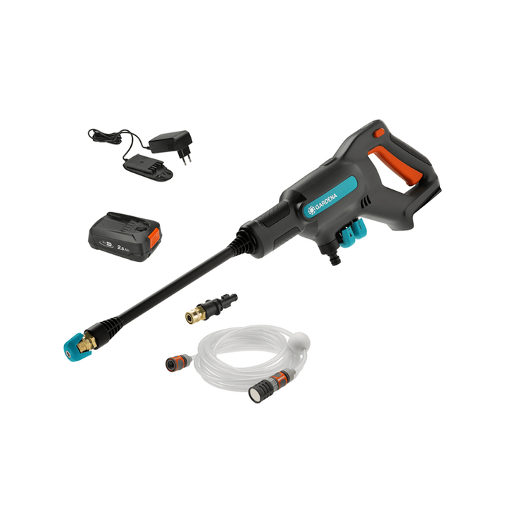 Gardena AcquaClean 24 18V akkukäyttöinen painepesuri 2 5 Ah 24 bar