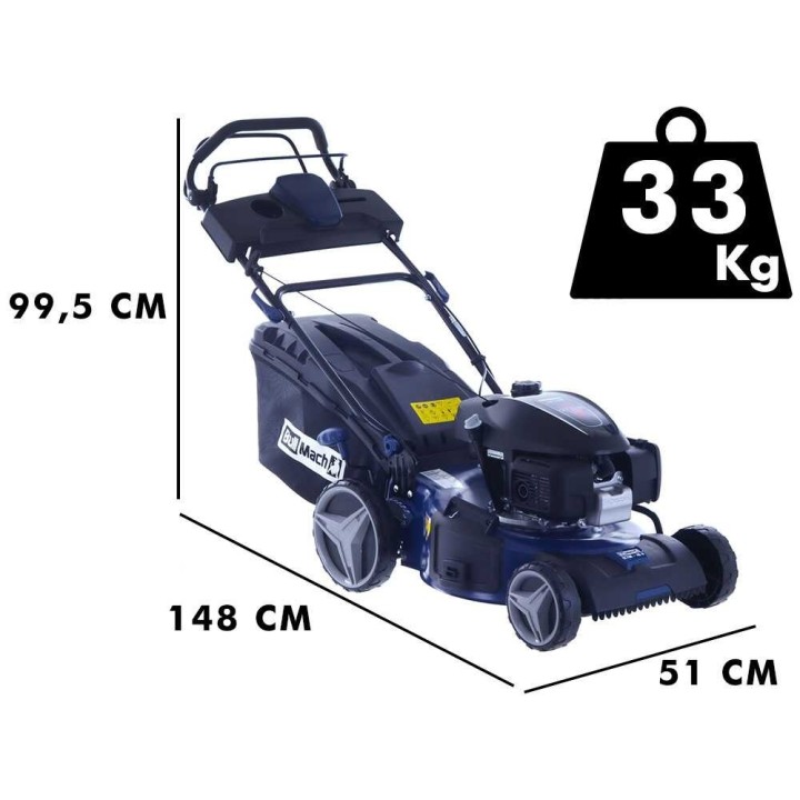 BullMach ECTOR 46 H takavetoinen bensiiniruohonleikkuri, Honda GCVx170, 46 cm, 4-in-1