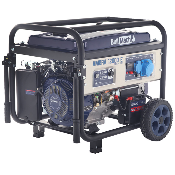 BullMach AMBRA 12000 E bensiinikäyttöinen aggregaatti 8 5 kW 230 V