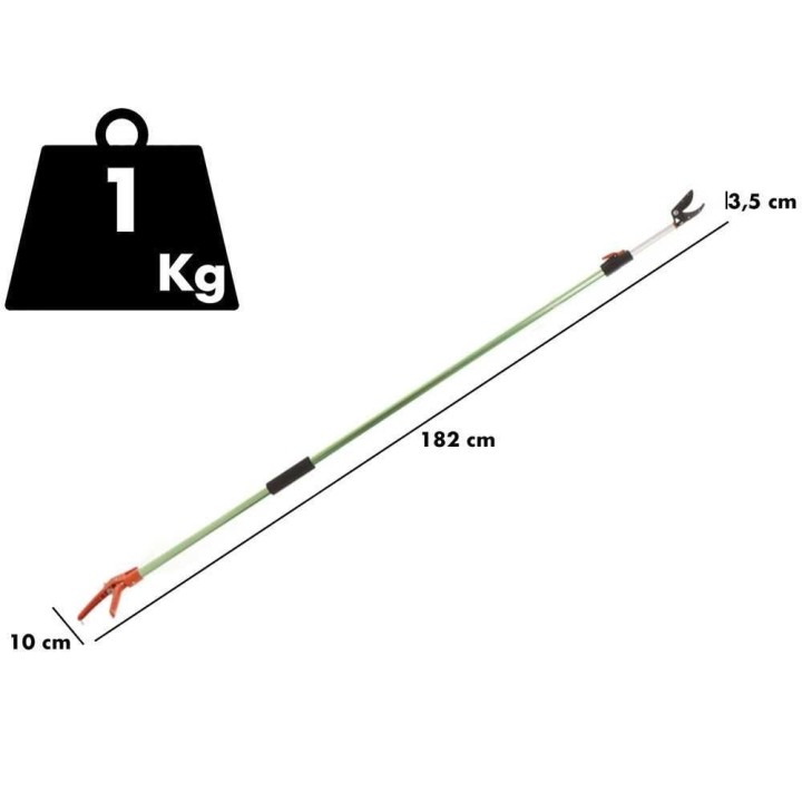 GeoTech FP 180-300 EVO teleskooppiset oksasakset, 15 mm, 182–300 cm