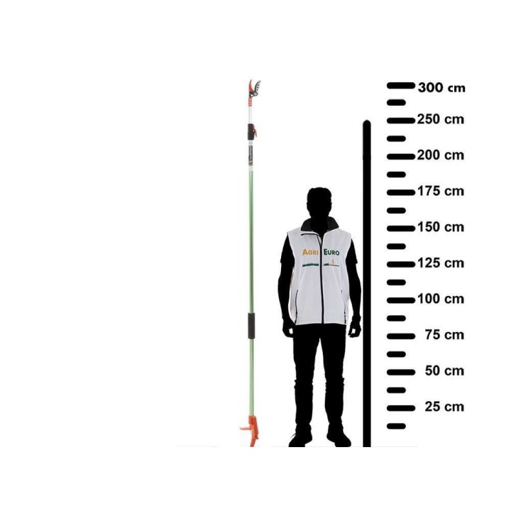GeoTech FP 180-300 EVO teleskooppiset oksasakset, 15 mm, 182–300 cm