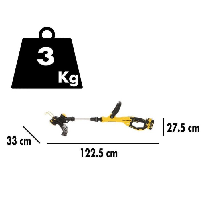 STANLEY FATMAX V20 -akkutrimmeri, 18 V, 4 Ah, 33 cm