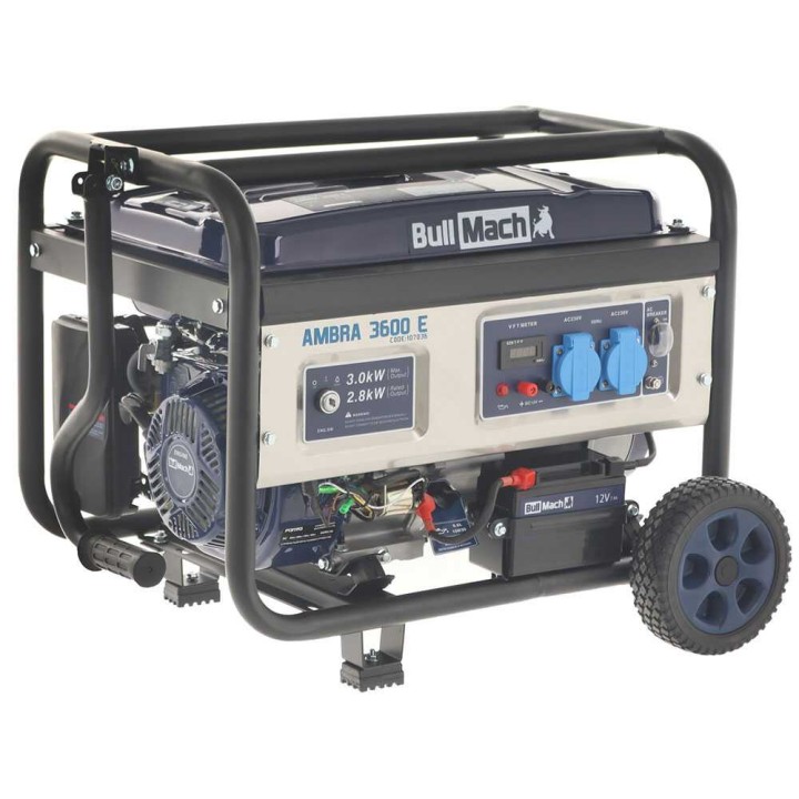 BullMach AMBRA 3600 E bensiinikäyttöinen generaattori, 2,8 kW, 230 V