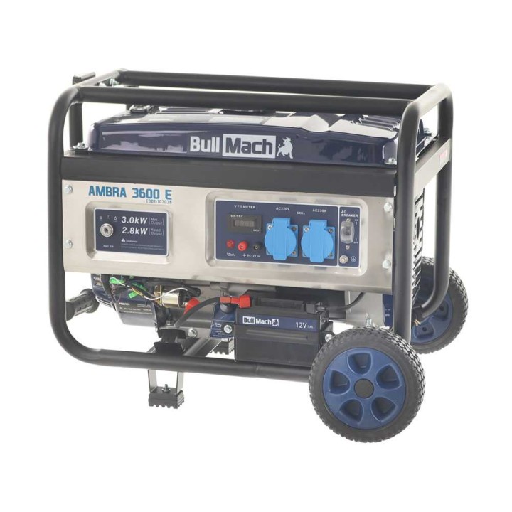 BullMach AMBRA 3600 E bensiinikäyttöinen generaattori, 2,8 kW, 230 V