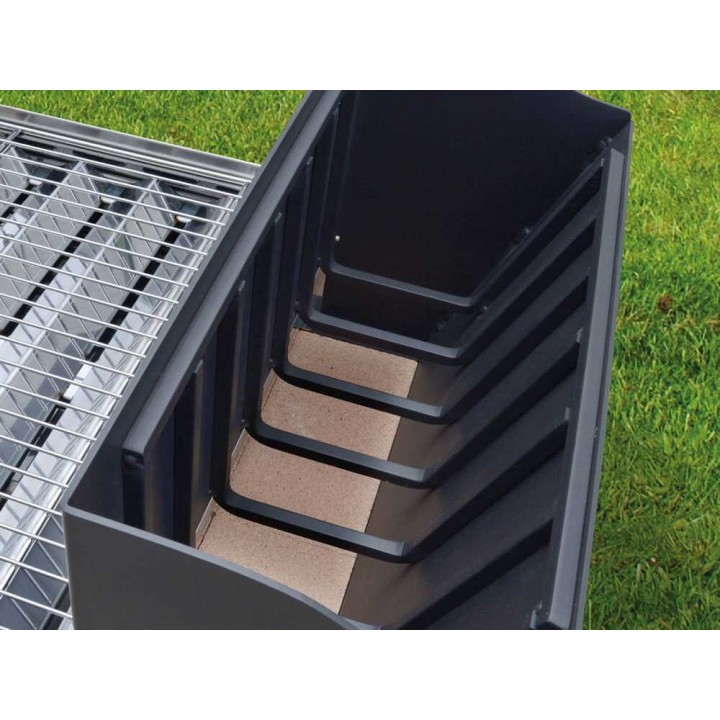 Famur BK 6 ECO puu- ja hiiligrilli, 1 752 cm², 48 × 36,5 cm