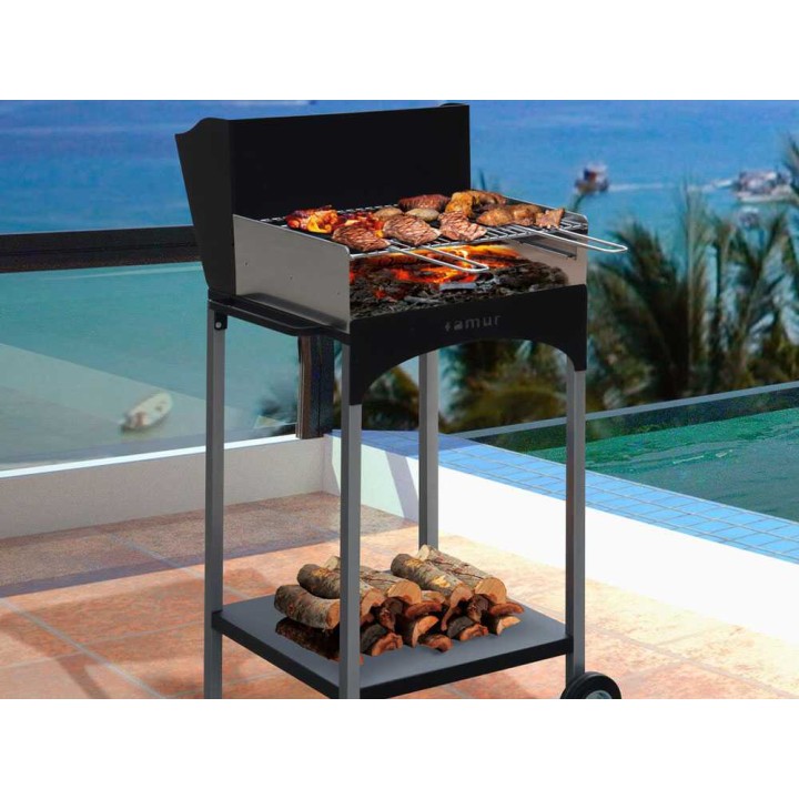 Famur BK 6 ECO puu- ja hiiligrilli, 1 752 cm², 48 × 36,5 cm