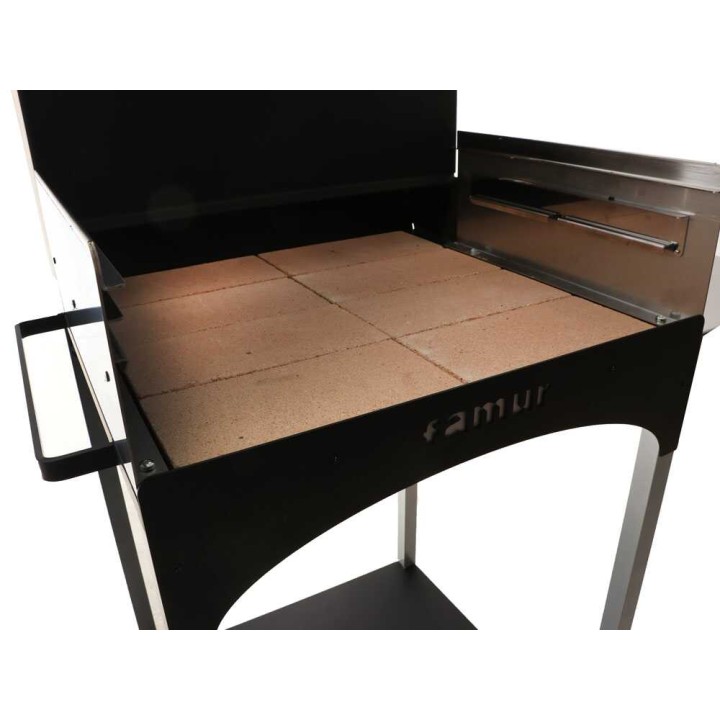 Famur BK 6 ECO puu- ja hiiligrilli, 1 752 cm², 48 × 36,5 cm