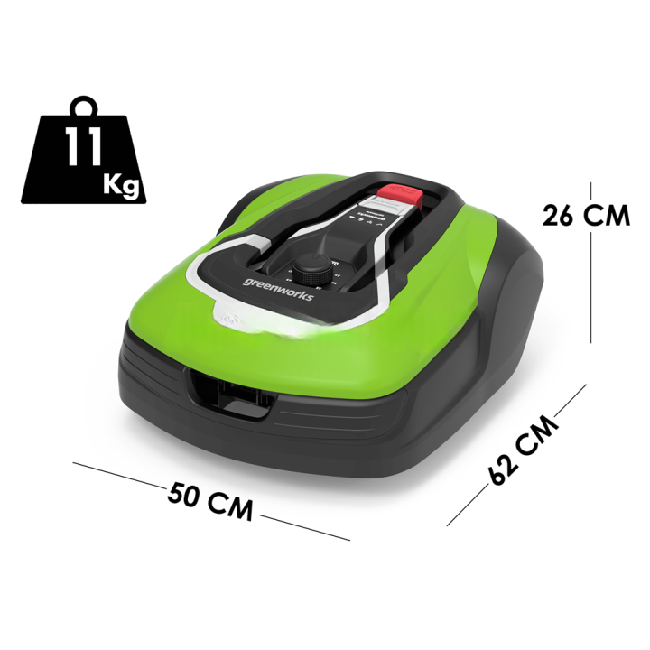 Greenworks OPTIMOW 10 GRL110 robottiruohonleikkuri, 1 000 m², 24 V