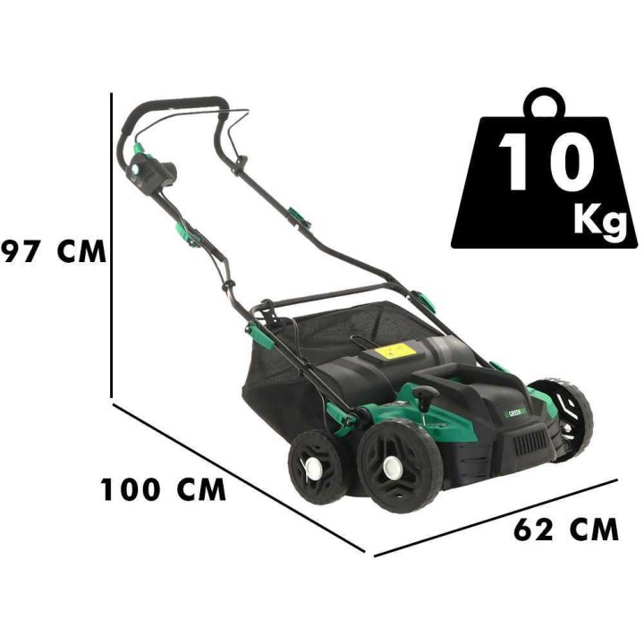 GreenBay GB-CS 1800 sähköinen nurmikon ilmaaja, 1 800 W, 36 cm