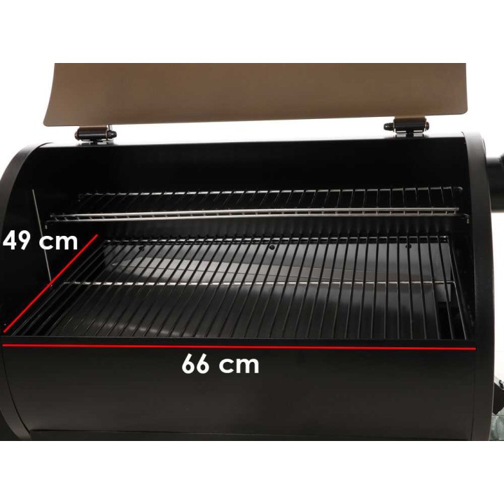 ZGrills ZPG-700D pellettigrilli, 4 477 cm², ruostumaton ritilä