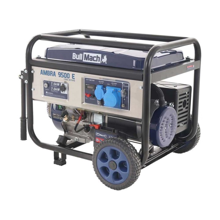 BullMach AMBRA 9500 E bensiinikäyttöinen generaattori, 7,5 kW, 230 V, AVR