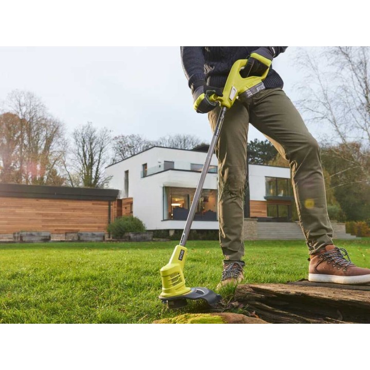 Ryobi OLT1825M akkuruohotrimmeri, 18 V, leikkuuleveys 25 cm, ilman akkua